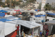 Exodus from Rafah to shelter camp