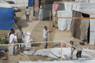 Exodus from Rafah to shelter camp