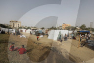 Exodus from Rafah to shelter camp