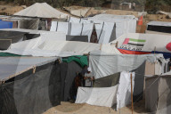 Exodus from Rafah to shelter camp
