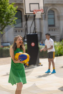 The Prime Minister's wife Akshata Murty hosts a basketball Lessons at 10