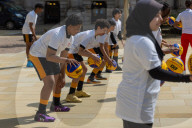 The Prime Minister's wife Akshata Murty hosts a basketball Lessons at 10