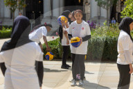 The Prime Minister's wife Akshata Murty hosts a basketball Lessons at 10