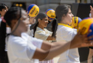 The Prime Minister's wife Akshata Murty hosts a basketball Lessons at 10