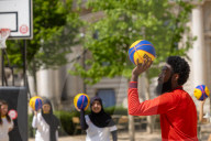 The Prime Minister's wife Akshata Murty hosts a basketball Lessons at 10