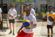The Prime Minister's wife Akshata Murty hosts a basketball Lessons at 10