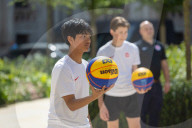 The Prime Minister's wife Akshata Murty hosts a basketball Lessons at 10