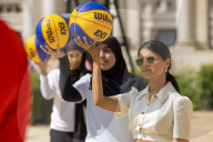 The Prime Minister's wife Akshata Murty hosts a basketball Lessons at 10