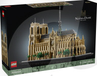 Lego Mona Lisa and Paris Notre Dame cathedral