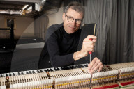 Master piano technician Ulrich Gerhartz