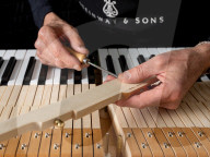 Master piano technician Ulrich Gerhartz