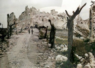 Aftermath of the Battle of Monte Cassino. Italy 1944