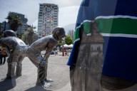 Canucks Statue Vandalism, Vancouver, Canada - 15 May 2024