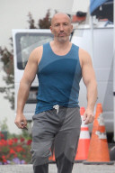 *EXCLUSIVE* Jason Oppenheim shows off his guns on set of new "Selling Sunset" season
