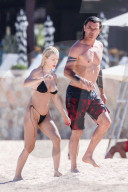 *EXCLUSIVE* Gavin Rossdale and Xhoana X Bask in Romance During Sun-Kissed Beach Day in Cabo! - ** WEB MUST CALL FOR PRICING **