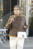 *EXCLUSIVE* Sharon Stone Strolls Beverly Hills Sidewalk Looking Relaxed in Chic Outfit