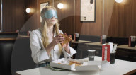 Sophie Turner blindfold takeaway food challenge