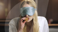 Sophie Turner blindfold takeaway food challenge