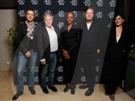 Exclusif - Elise Jalladeau, Nicolas Philibert et ... lors du dîner du jury "Oeil d'or" à la terrasse Unifrance à Cannes