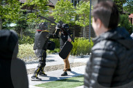 Patients of Superhumans rehab center try hand at buhurt combat