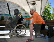 Patients of Superhumans rehab center try hand at buhurt combat