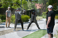 Patients of Superhumans rehab center try hand at buhurt combat