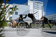 Patients of Superhumans rehab center try hand at buhurt combat