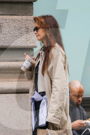 *EXCLUSIVE* Katie Holmes spotted holding Starbucks Iced Coffee under alias