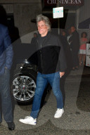 *EXCLUSIVE* Jon Bon Jovi Exits a Late Dinner at Crustacean with a Mystery Woman in Beverly Hills