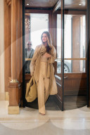 EXCLUSIVE: Rosie Huntington-Whiteley arrive at the Carlton hotel during Cannes film festival