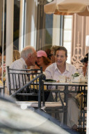 *EXCLUSIVE* Carole Bouquet has lunch with a mysterious man at the Carlton in Cannes