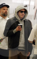 *EXCLUSIVE* Rapper Macklemore arrives at Perth Airport