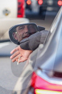 *EXCLUSIVE* Look away J-Lo! A ringless Ben Affleck gets friendly with a female while stuck in traffic