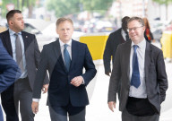 Guests arrive for Sunday with Laura Kuenssberg at the BBC, Broadcasting House, London, UK.
