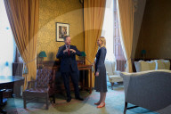 Foreign Secretary David Cameron meets Finnish FM Elina Valtonen