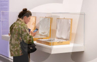 Judy Chicago: Revelations exhibition at Serpentine North gallery, London, UK.