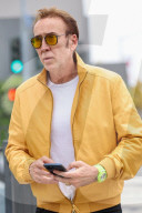 *EXCLUSIVE* Nicolas Cage spotted wearing rare AP watch while shopping at Maxfields and Chrome Hearts
