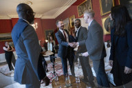 Jeremy Hunt UK Chancellor of the Exchequer meets with financial influencers