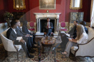 Jeremy Hunt UK Chancellor of the Exchequer meets with financial influencers