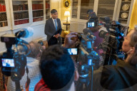 The Prime Minister Rishi Sunak reacts to inflation figures