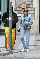 EXCLUSIVE: Chloe Grace Moretz Hangs Out With Stylist Friend Nell Kalonji In Barcelona Ahead Of The Louis Vuitton Cruise Show - 22 May 2024