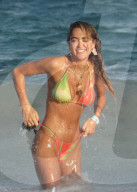 EXCLUSIVE: Bikini-Clad Georgia Harrison Splashes In The Surf With Friends While On Holiday In Tulum, Mexico - 22 May 2024