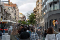 Barcelona - Tension between residents and police at Park Guell