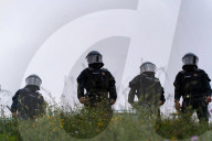 Barcelona - Tension between residents and police at Park Guell