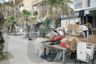 New Imaginations Of The Collapse Of A Building On La Palma Beach, Mallorca, Spain - 24 May 2024