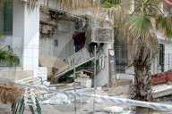New Imaginations Of The Collapse Of A Building On La Palma Beach, Mallorca, Spain - 24 May 2024