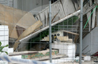 New Imaginations Of The Collapse Of A Building On La Palma Beach, Mallorca, Spain - 24 May 2024