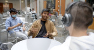 AI headphones let wearer listen to a single person in a crowd by looking at them just once