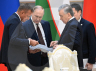 Russian President Vladimir Putin travels to Uzbekistan