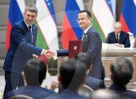 Russian President Vladimir Putin travels to Uzbekistan